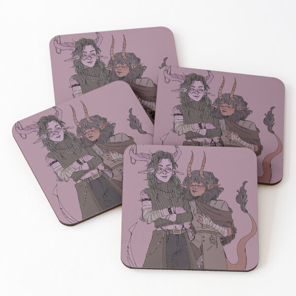 Item preview, tiefling lesbians (VERY IN LOVE) designed and sold by villvxn.