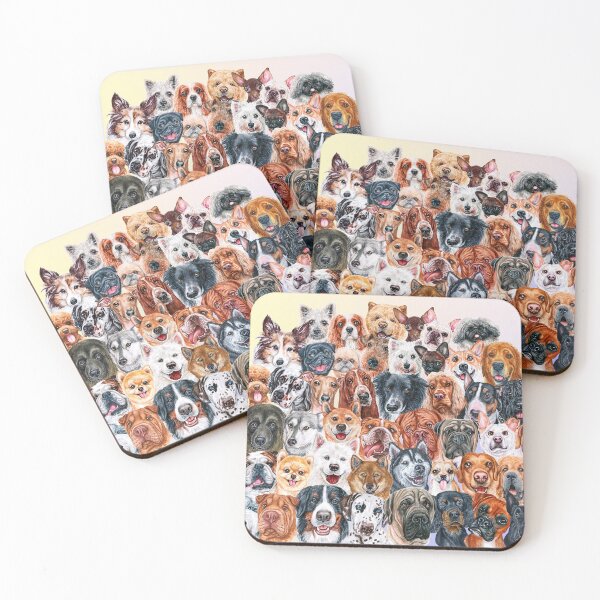 Item preview, Beautiful Collage of Dogs, so many painted beautiful faces, dogs are the best! designed and sold by Orianah.