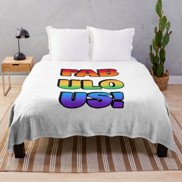 Item preview, Fabulous - queer gay rainbow LGBT designed and sold by Inspirationmotivation.