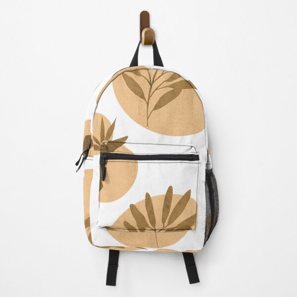 Item preview, Tan Leaves and Circles Pattern designed and sold by Artful-Julia.