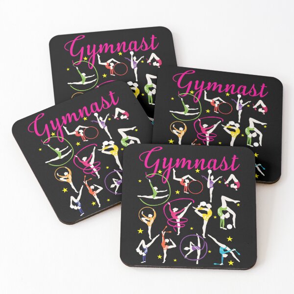 Item preview, Gymnast girl colorful Pattern - Acrobatic Gymnastics Girl designed and sold by NawalMagdy.