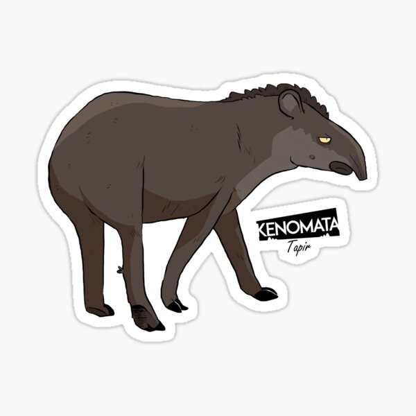 Vista previa del artículo con la obra «Tapir», diseñado y vendido por Kenomata.