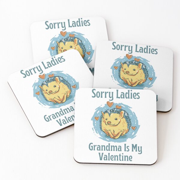 Item preview, Sorry Ladies Grandma Is My Valentine, Cute Hedgehog Valentine's Day Design designed and sold by Auntieck.