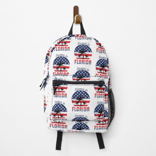 Item preview, Escape to Florida Funny USA Flag Stars Stripes Palm Trees T-Shirt designed and sold by Rabbitti.