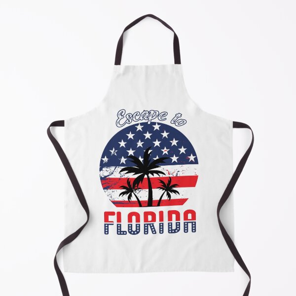 Item preview, Escape to Florida Funny USA Flag Stars Stripes Palm Trees T-Shirt designed and sold by Rabbitti.