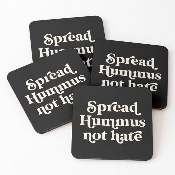 Item preview, Spread Hummus not Hate White / Black designed and sold by Africanism.