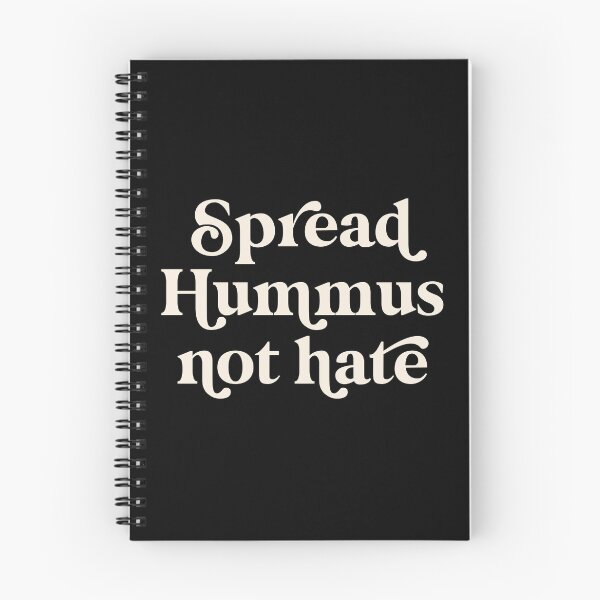 Item preview, Spread Hummus not Hate White / Black designed and sold by Africanism.