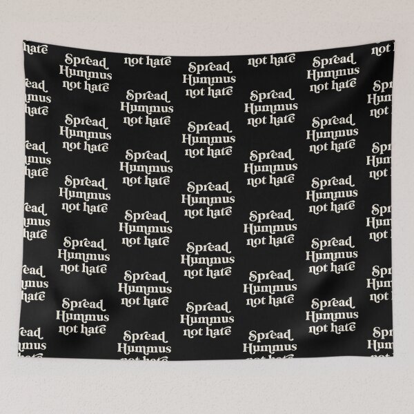 Item preview, Spread Hummus not Hate White / Black designed and sold by Africanism.