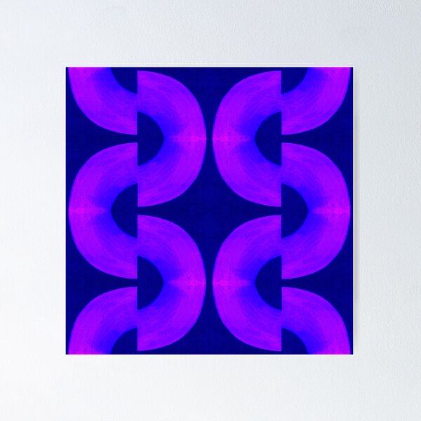 Perfectly Imperfect in Blue and Lavender Poster