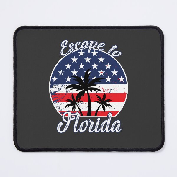 Item preview, Escape to Florida Funny USA Flag Stars Stripes Palm Trees T-Shirt designed and sold by Rabbitti.