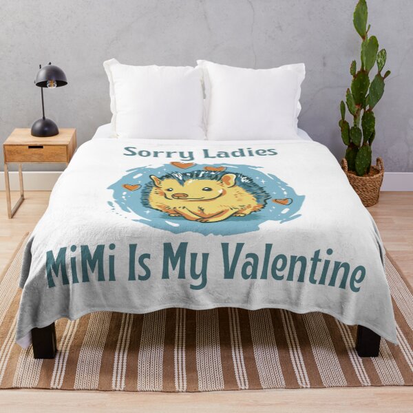 Item preview, Sorry Ladies Mimi Is My Valentine, Cute Hedgehog Valentine's Day Design designed and sold by Auntieck.