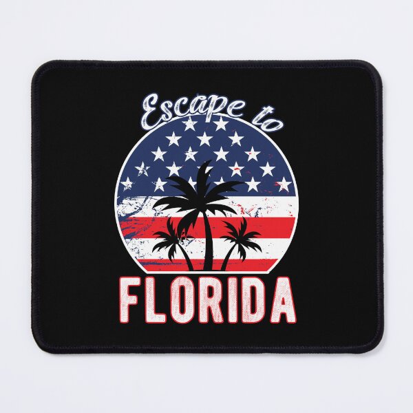 Item preview, Escape to Florida Funny USA Flag Stars Stripes Palm Trees T-Shirt designed and sold by Rabbitti.
