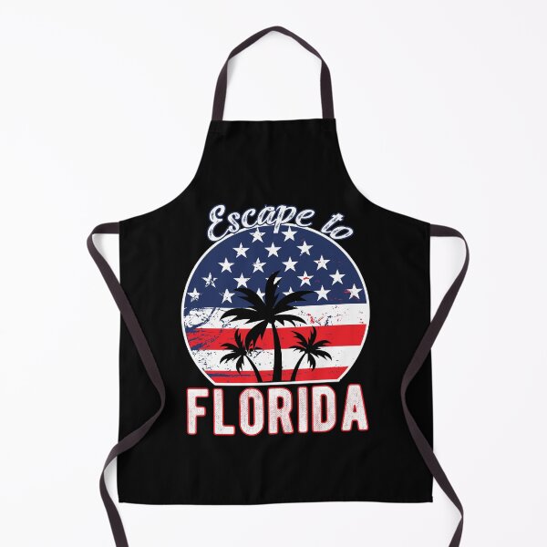 Item preview, Escape to Florida Funny USA Flag Stars Stripes Palm Trees T-Shirt designed and sold by Rabbitti.