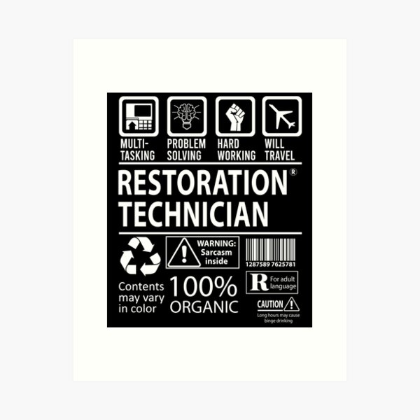 Item preview, Restoration Technician T Shirt - MultiTasking Certified Job Gift Item Tee designed and sold by sabinacsnm.
