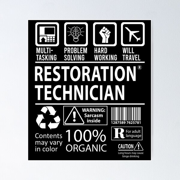 Item preview, Restoration Technician T Shirt - MultiTasking Certified Job Gift Item Tee designed and sold by sabinacsnm.
