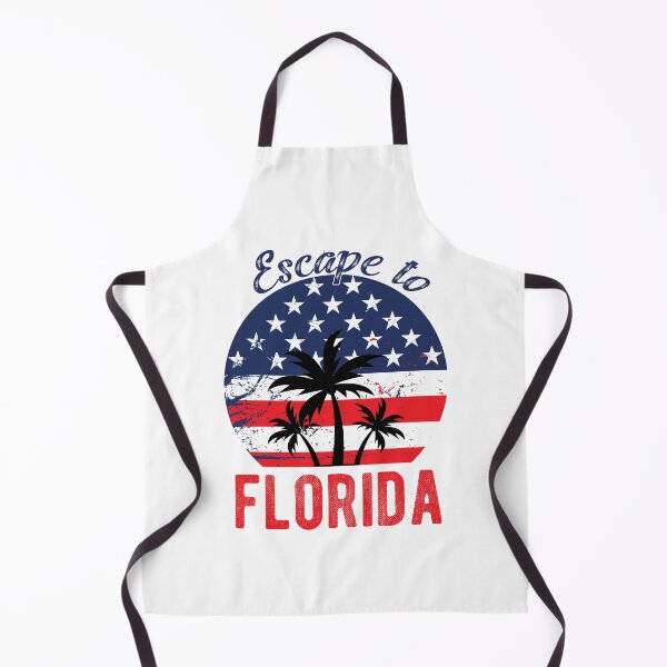Item preview, Escape to Florida Funny USA Flag Stars Stripes Palm Trees T-Shirt designed and sold by Rabbitti.