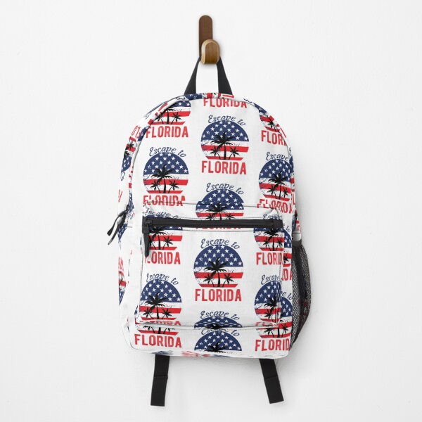 Item preview, Escape to Florida Funny USA Flag Stars Stripes Palm Trees T-Shirt designed and sold by Rabbitti.