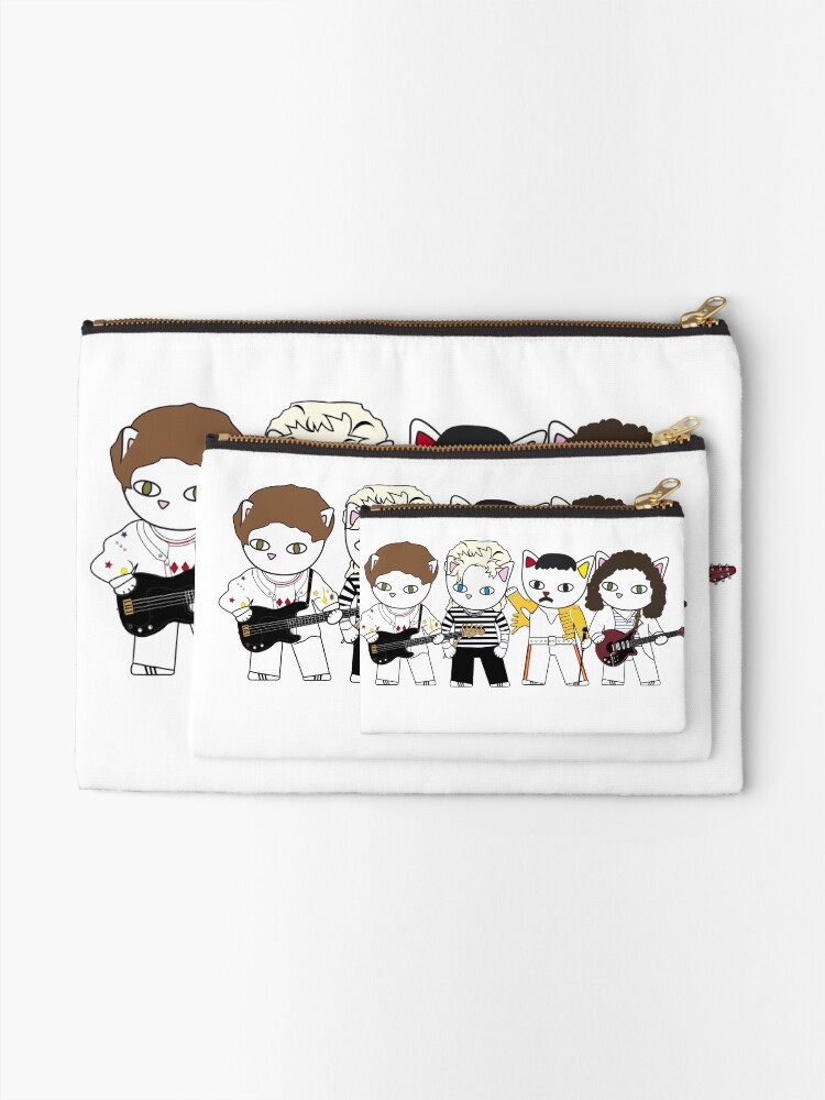 Alternate view of Meow rock band Zipper Pouch