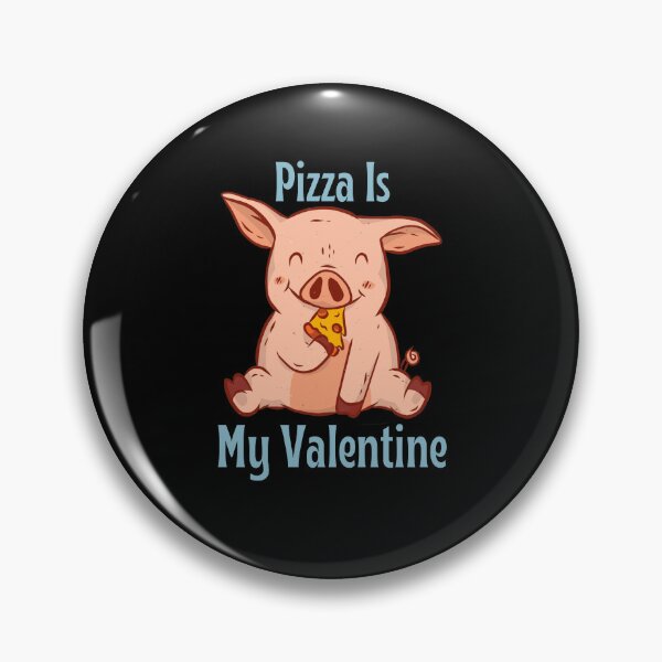 Item preview, Pizza is my Valentine, Funny Pig Eating Pizza Valentine's Day Design designed and sold by Auntieck.