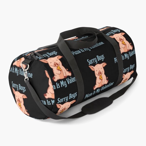 Item preview, Sorry Boys Pizza is my Valentine, Funny Pig Eating Pizza Valentine's Day Design designed and sold by Auntieck.