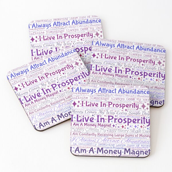 Item preview, Law of Attraction Vision Board - Prosperity Money Blue Purple designed and sold by frankie5368.