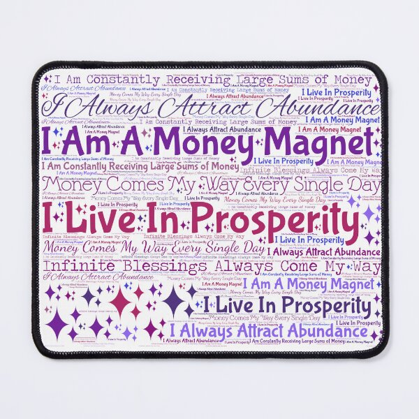 Item preview, Law of Attraction Vision Board - Prosperity Money Blue Purple designed and sold by frankie5368.