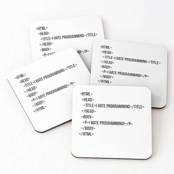 Item preview, i hate programming - funny designed and sold by vooART.