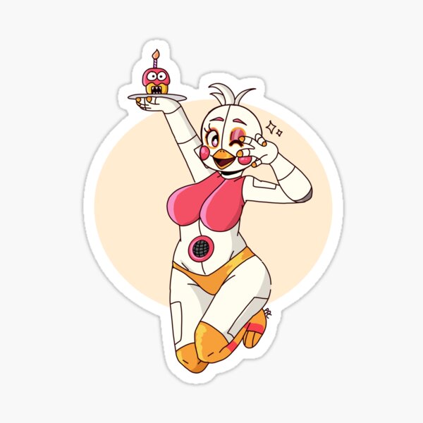 Funtime Chica Sticker for Sale by pastelcandycane