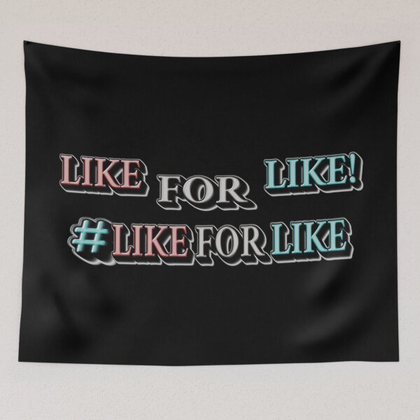 Item preview, "#LIKEFORLIKE". Buy Now designed and sold by Health And Fitness Posts e-Store.