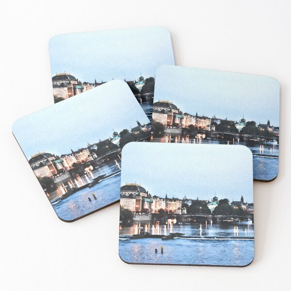 Item preview, Evening Stroll Along The Charles River, Prague designed and sold by LeylaNovini.
