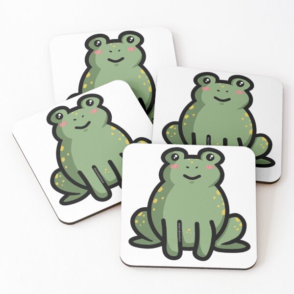 Item preview, Blushing Spotted Frog Cartoon designed and sold by FabledAmethyst.