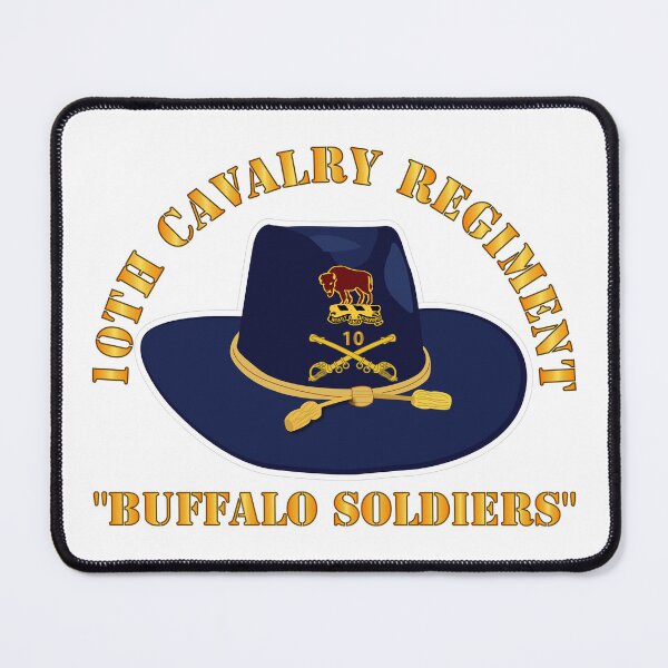 Item preview, Army - 10th Cavalry Regiment w Cav Hat - Buffalo Soldiers designed and sold by Military Insignia Products.