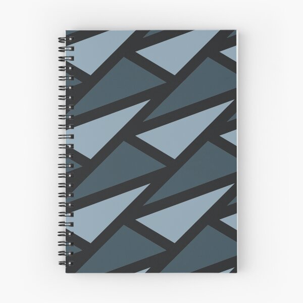 Item preview, Geometric Triangle Pattern in Shades of Blue and Black designed and sold by thesnowwhyte.