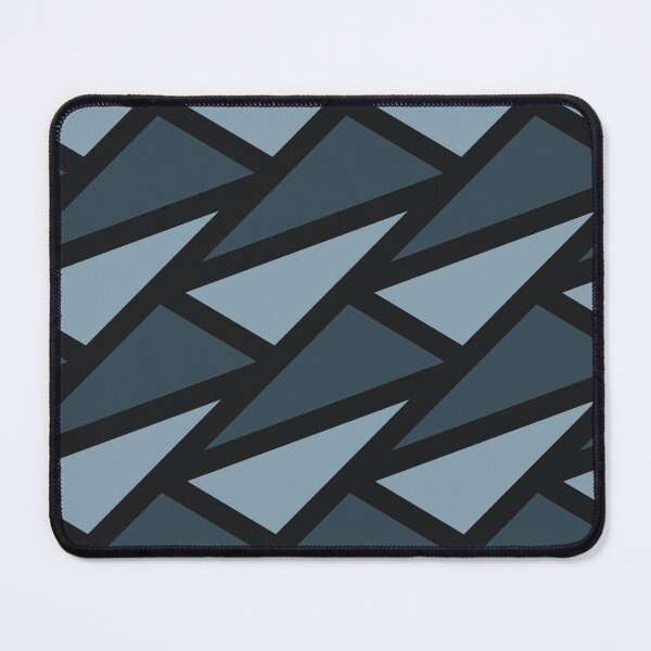 Item preview, Geometric Triangle Pattern in Shades of Blue and Black designed and sold by thesnowwhyte.
