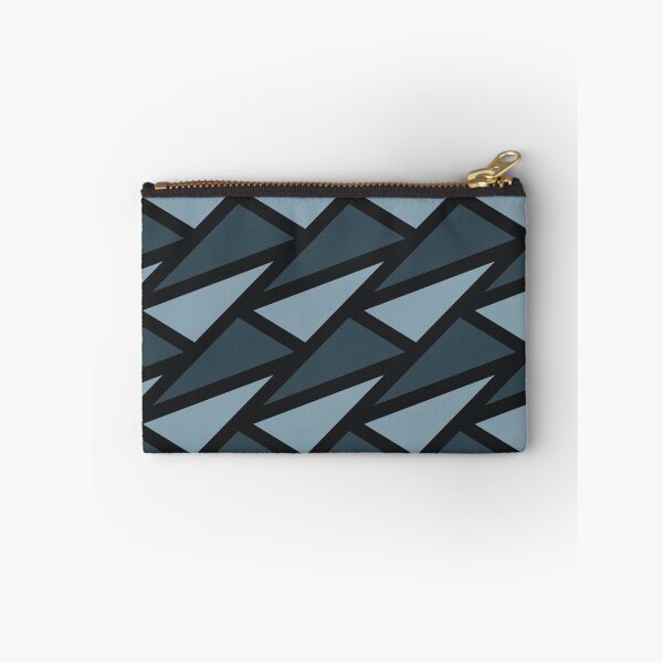 Item preview, Geometric Triangle Pattern in Shades of Blue and Black designed and sold by thesnowwhyte.
