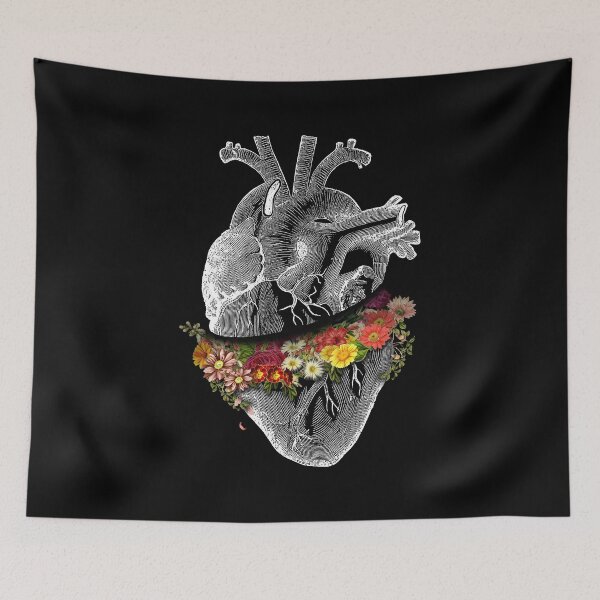 Item preview, Vintage Heart Flower Collage by Tobe Fonseca designed and sold by Tobe Fonseca®.