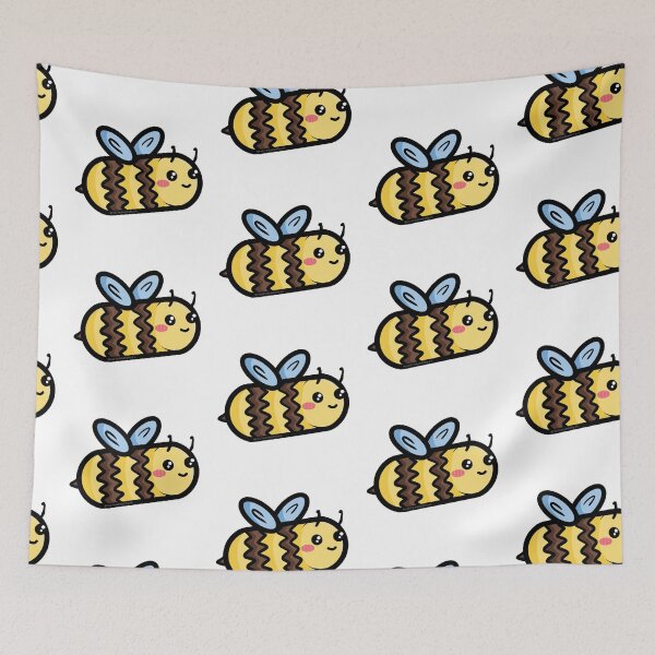 Item preview, Blushing Bee Cartoon Design designed and sold by FabledAmethyst.