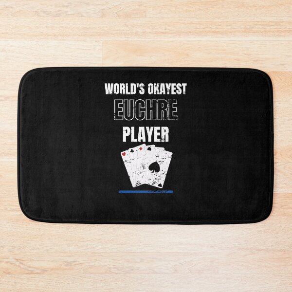 Item preview, worlds okayest euchre player card games Retro Vintage designed and sold by Jeangel97.