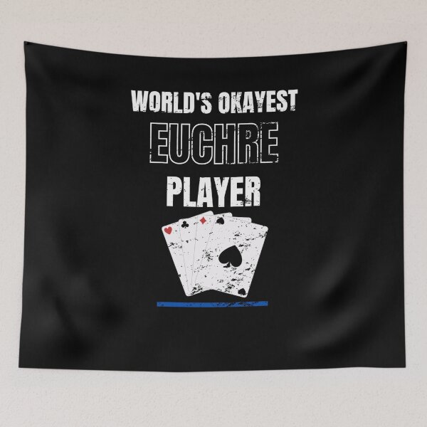 Item preview, worlds okayest euchre player card games Retro Vintage designed and sold by Jeangel97.