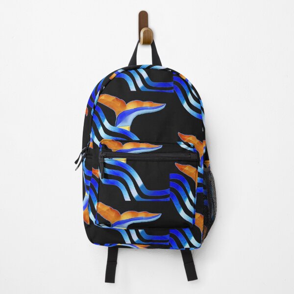Item preview, FUNNY NAVY BLUE AND GOLD MARINE ANIMALS ABSTRACT PATTERN - SYMMETRICAL LINES - WAVES & MARINE ANIMALS COLLECTION(1). designed and sold by Ralek.