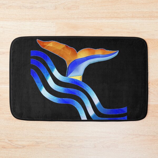 Item preview,  FUNNY NAVY BLUE AND GOLD MARINE ANIMALS ABSTRACT PATTERN - SYMMETRICAL LINES - WAVES & MARINE ANIMALS COLLECTION(1). designed and sold by Ralek.