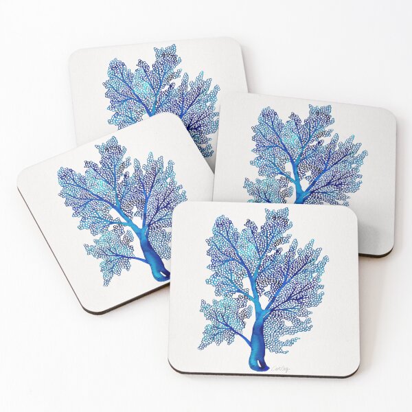 Item preview, Sea Fan Coral – Blue Ombré designed and sold by Cat Coquillette.