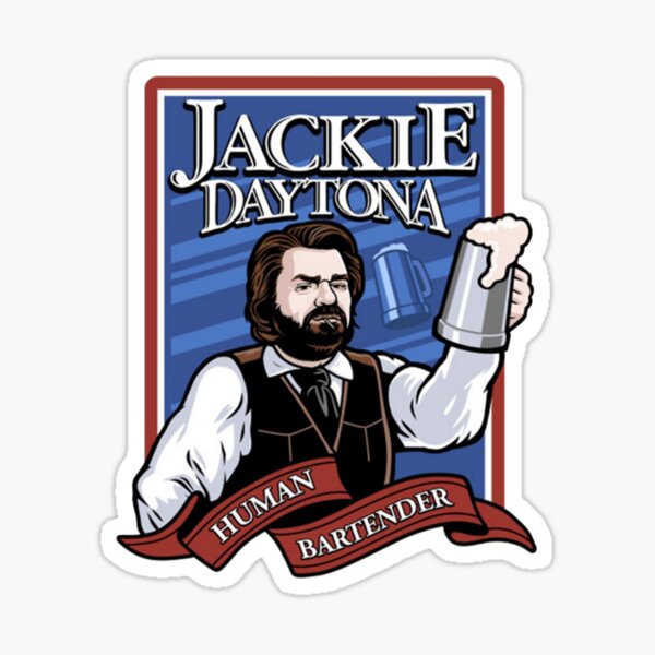 Aperçu de l'œuvre Jackie Daytona - T-shirt Lucky Brew_s Bar and Grill - Ce que nous faisons dans l'ombre créée et vendue par EvanEdwards.