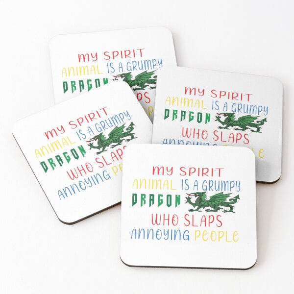 Item preview, My Spirit Animal Is A Grumpy Dragon Who Slaps Annoying People Stickers, Funny Dragon Sticker, Dragon Lovers Sticker, Animal, Dragon Sticker designed and sold by MIAMI--STORE.