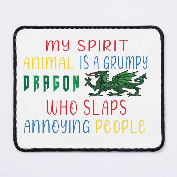 Item preview, My Spirit Animal Is A Grumpy Dragon Who Slaps Annoying People Stickers, Funny Dragon Sticker, Dragon Lovers Sticker, Animal, Dragon Sticker designed and sold by MIAMI--STORE.