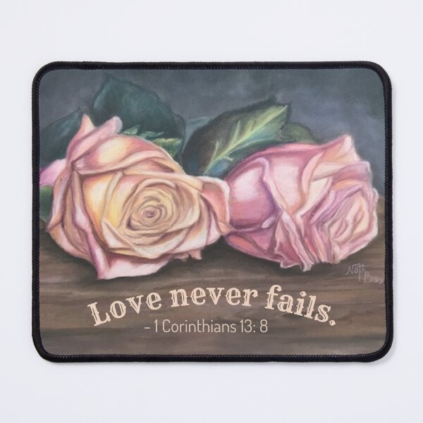 Item preview, Love never fails | 1 Corinthians 13:8 designed and sold by NathBros.