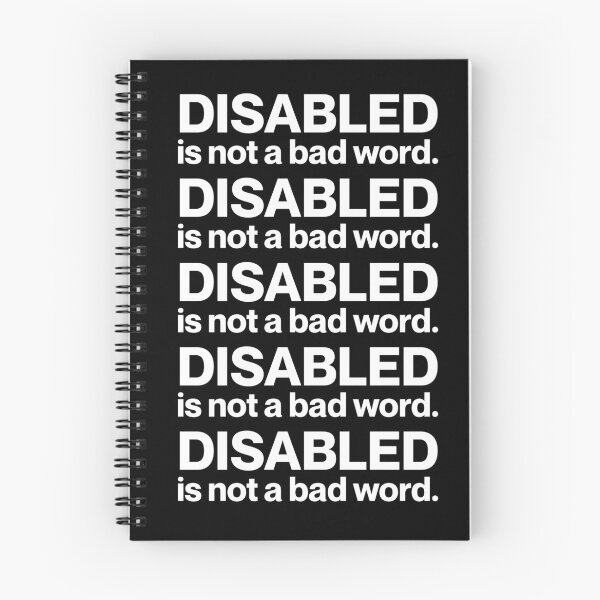 Item preview, Disabled is not a bad word (white text) designed and sold by landiceleigh.