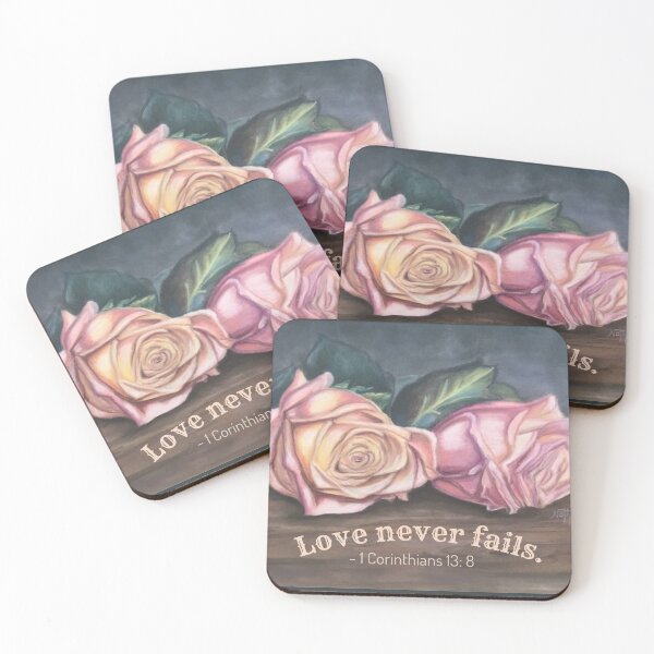 Item preview, Love never fails | 1 Corinthians 13:8 designed and sold by NathBros.