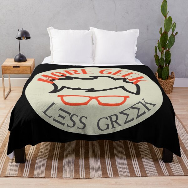 Item preview, MORE GEEK. LESS GREEK. designed and sold by PrintCutScore.