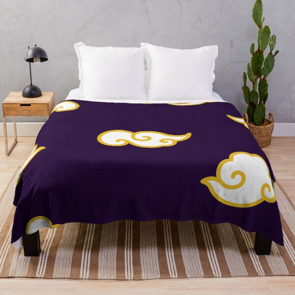 Aperçu de l'œuvre Nuage de nimbus japonais - Violet indigo foncé - Style anime mignon créée et vendue par LudicrousFeed.